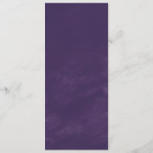 Bruiloftdiner Menu met Landelijke Lavendel en Euca (Achterkant)