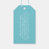 Bruiloften in het buitenland Mallorca Save the Dat Cadeaulabel (Achterkant)