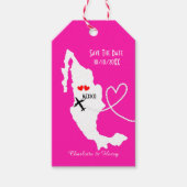 Bruiloften in het buitenland Mexico Save the Date Cadeaulabel (Voorkant)