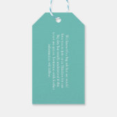 Bruiloften in het buitenland Skiathos opslaan de d Cadeaulabel (Achterkant)