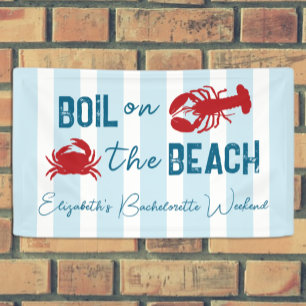 Bruiloftfeest met kookfeest voor zeebanket spandoek