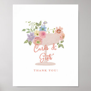 Bruiloftkaarten en -cadeaus voor de Love in Bloom Poster