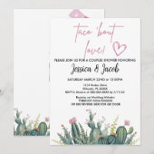 Bruiloftsbaby Shower Uitnodiging (Voorkant / Achterkant)