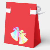 Bruiloftsbellen rood bedankdoosjes (Achterkant)