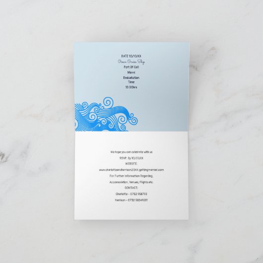 Bruiloftsbestemming cruiseschip (Binnen)