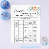 Bruiloftsbingo: Raad de gast Flyer (Enkel)