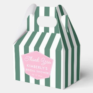 Bruiloftsborrel in Pink en Groen Palm Beach stijl  Bedankdoosjes