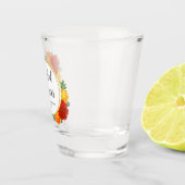 Bruiloftsborrel met herfstbloemen shot glas (Rechts)