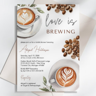 Bruiloftsborrel met koffie - De liefde borrelt op Kaart