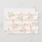 Bruiloftsborrel met Rosé Bedankkaart (Achterkant)