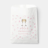 Bruiloftsborrel met Rozenblaadjes & Prosecco Champ Bedankzakje (Voorkant)