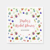 Bruiloftsborrel met zomerse gemengde bessen servet (Voorkant)