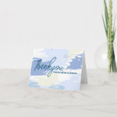 Bruiloftsborrel Modern Cloud Nine Bedankkaart (Voorkant)