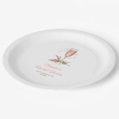 Bruiloftsbruiloft borrelhapjes Perzik Abrikoos Papieren Bordje (Gekanteld)