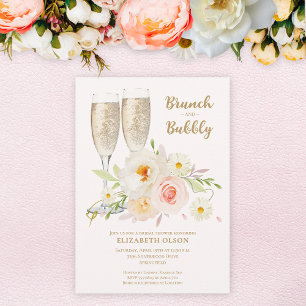 Bruiloftsbrunch & Bruisende Tuin Bloem Bruidsboeke Kaart