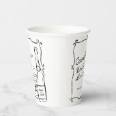 Bruiloftsbrunch en bubbels papieren bekers (Rechts)