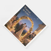 Bruiloftsdiner servetten (Hoek)