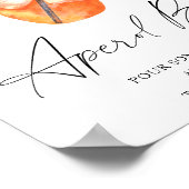 Bruiloftsdouche - Aperol bar Poster (Hoek)