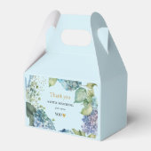 Bruiloftsdouche Blauwe Hydrangea Dank je Bedankdoosjes (Voorkant Zijde)