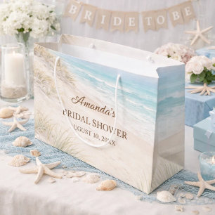 Bruiloftsdouche strand kust elegant groot cadeauzakje