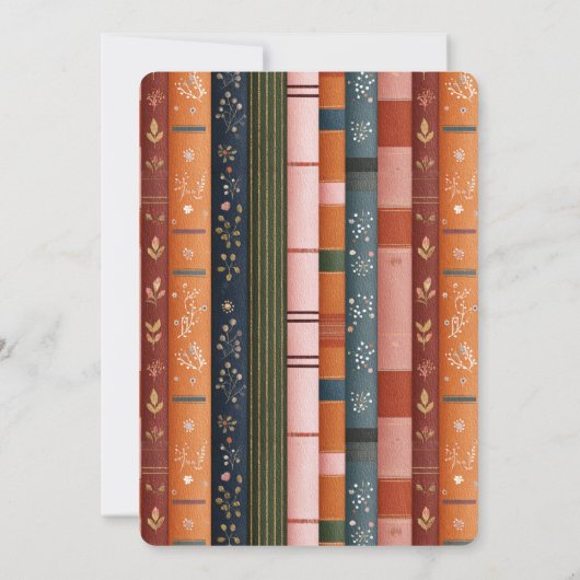 Bruiloftsfeest 'Haar Volgende Hoofdstuk' Herfst Ve Kaart (Achterkant)