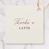 Bruiloftsfeest Love is Brewing Coffee Beans Bedankjes Labels (Achterkant)