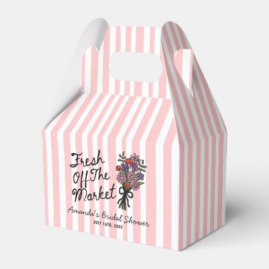 Bruiloftsfeest met bloemmotief bedankdoosjes (Voorkant Zijde)