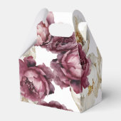 Bruiloftsfeest met een overvloed aan rustieke bloe bedankdoosjes (Achterkant)