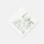 Bruiloftsfeest met groene strik servet (Hoek)