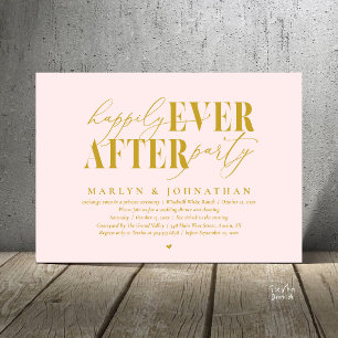 Bruiloftsfeest met Happily Ever After-sfeer Kaart
