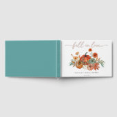 Bruiloftsfeest met herfstbloemen en pompoen gastenboek (Volledig)