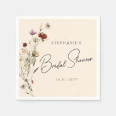 Bruiloftsfeest met herfstbloemen servet (Voorkant)