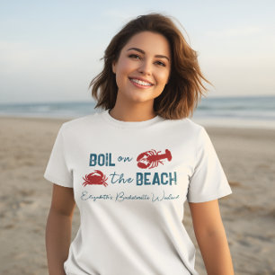 Bruiloftsfeest met kookfeest voor zeebanket t-shirt