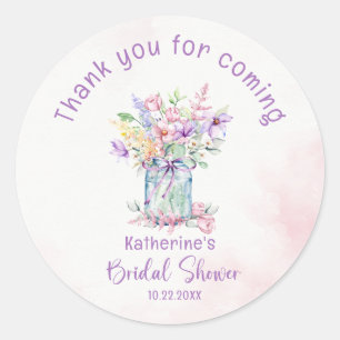 BRUILOFTSFEEST MET LOVE IN BLOOM RONDE STICKER