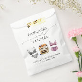 Bruiloftsfeest met pancakes en ondergoed bedankzakje (Gezegeld)