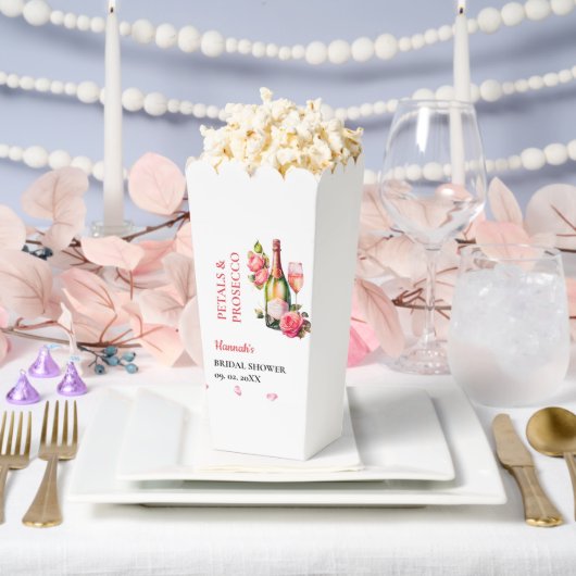 Bruiloftsfeest met Rozen en Prosecco Bedankdoosjes (Huwelijk)