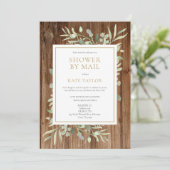 Bruiloftsfeest met rustieke houten uitstraling met kaart (Staand voorkant)