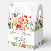 Bruiloftsfeest met wilde bloemen bedankdoosjes (Geopend)