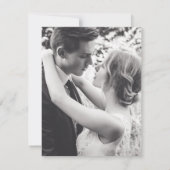 Bruiloftsfeest na de bruiloft Happily Ever After Save The Date (Achterkant)