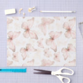 Bruiloftsfeest Pretty Pink Butterflies Tissuepapier (Craft)