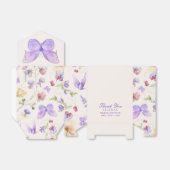 Bruiloftsfeest Pretty Purple Butterflies Bedankdoosjes (Uitgevouwen)