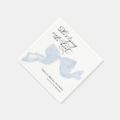 Bruiloftsfeest servetten | Ze heeft de knoop doorg (Hoek)