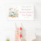 Bruiloftsfeest Tea Party Welkom Spandoek (Insitu)