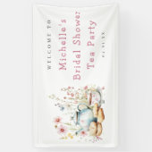 Bruiloftsfeest Tea Party Welkom Spandoek (Verticaal)