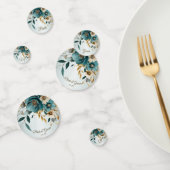 Bruiloftsfeest Turkse Witte Bloem Gouden Bladeren Confetti (Groep)