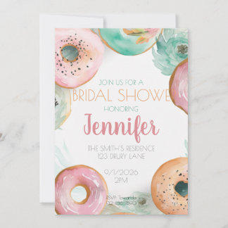 Bruiloftsfeest - Uitnodiging met Donut