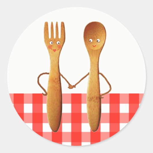 Bruiloftsfeest voor de zomer ronde sticker (Voorkant)