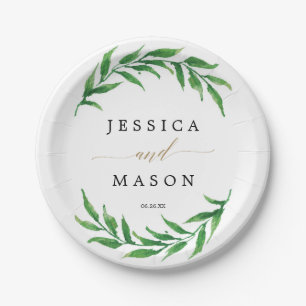 Bruiloftsfeest voor koppels - Papier bord