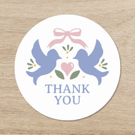 Bruiloftsfeest voor Liefdeskoppels Ronde Sticker