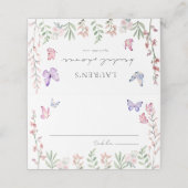 Bruiloftsfeest voor moderne vlinders (Buitenkant ongevouwen)